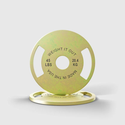 Pre-Order: Weight It Out - Custom Engraved Solid Steel Calibrated Weight Plate Pairs