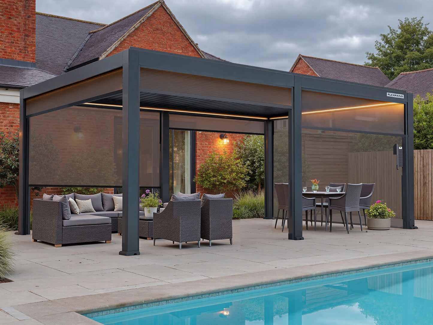 FlexPatio Motorized Roller Shades