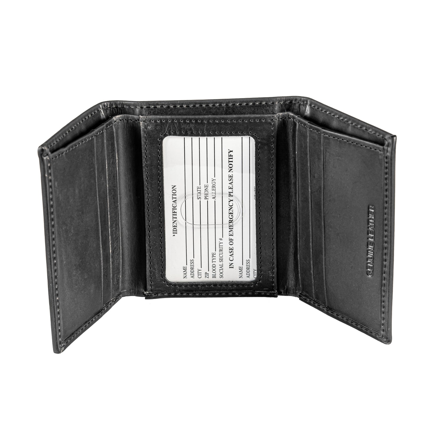Seattle Seahawks - Black Hybrid Trifold Wallet