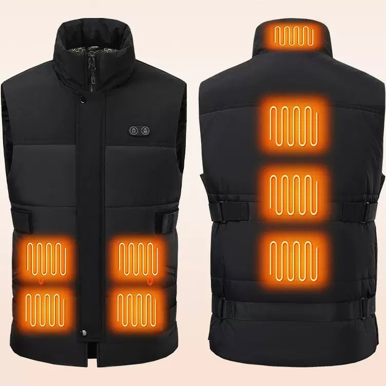 LITEGUEST 8-Zone Heated Vest – Dual Control & Adjustable Fit - Mann
