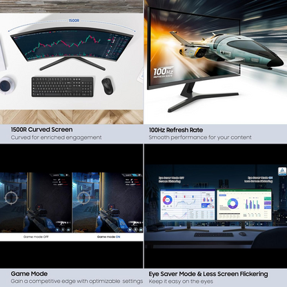 Samsung 32" Essential S3 S39GD Curved Full HD 100Hz Monitor
