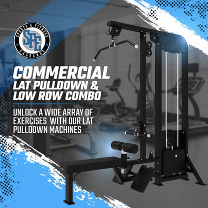 SFE Selectorized Lat Pulldown & Low Row Combo w/ 250lb Weight Stack