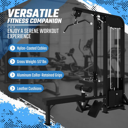 SFE Selectorized Lat Pulldown & Low Row Combo w/ 250lb Weight Stack