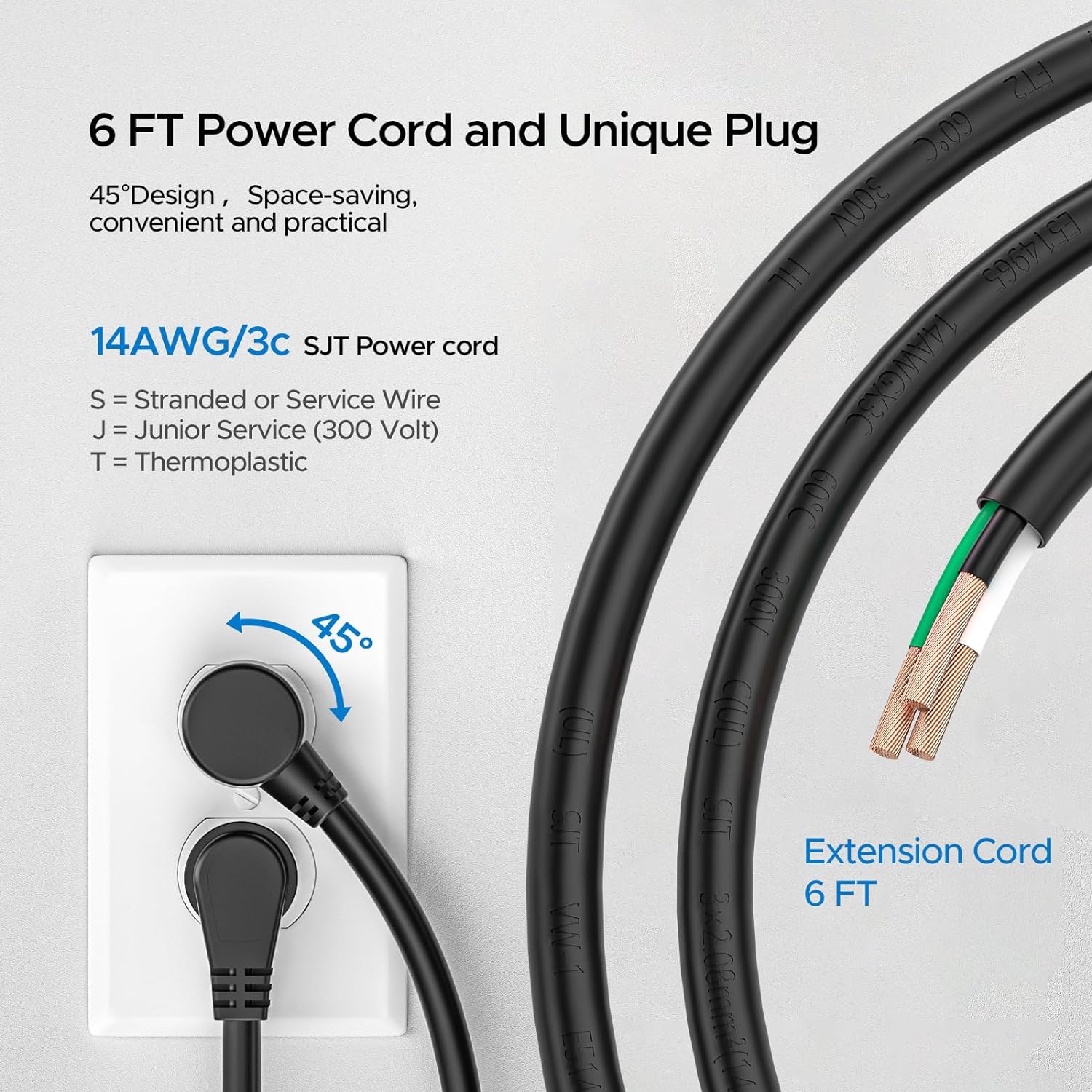 CRST 12 Outlets 2100 Joules Heavy Duty Metal Power Strip Surge Protector, 6FT Extension Power Cord, 15A Circuit Breaker, Mountable - Mann