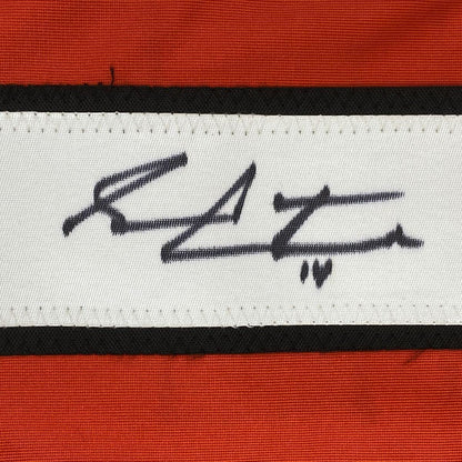 Framed Autographed/Signed Sean Couturier 35x39 Philadelphia Orange Hockey Jersey JSA COA