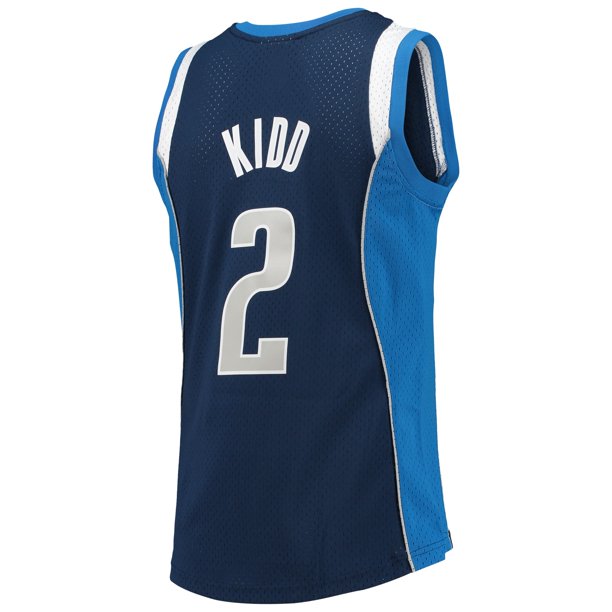 Size L Dallas Mavericks - NBA Jason Kidd Blue Swingman Jersey - Mann