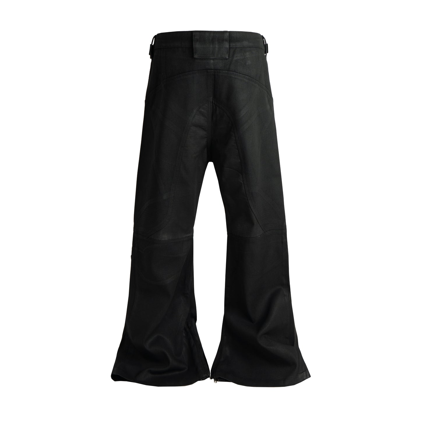 UNDEVELOPED Waxed Flare Biker Denim