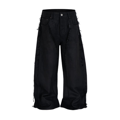 UNDEVELOPED Wideboy Waxed Fray Denim