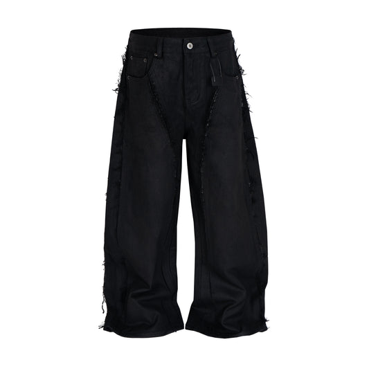 UNDEVELOPED Wideboy Waxed Fray Denim