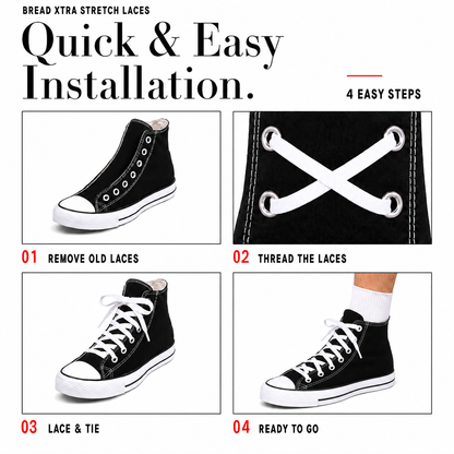 BREAD Xtra Stretch Flat Laces