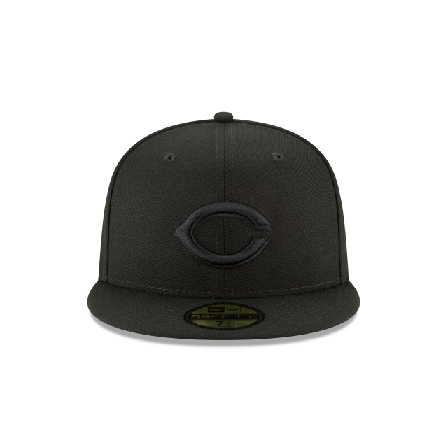 Cincinnati Reds - 59Fifty Basic Black on Black Hat, New Era - Mann