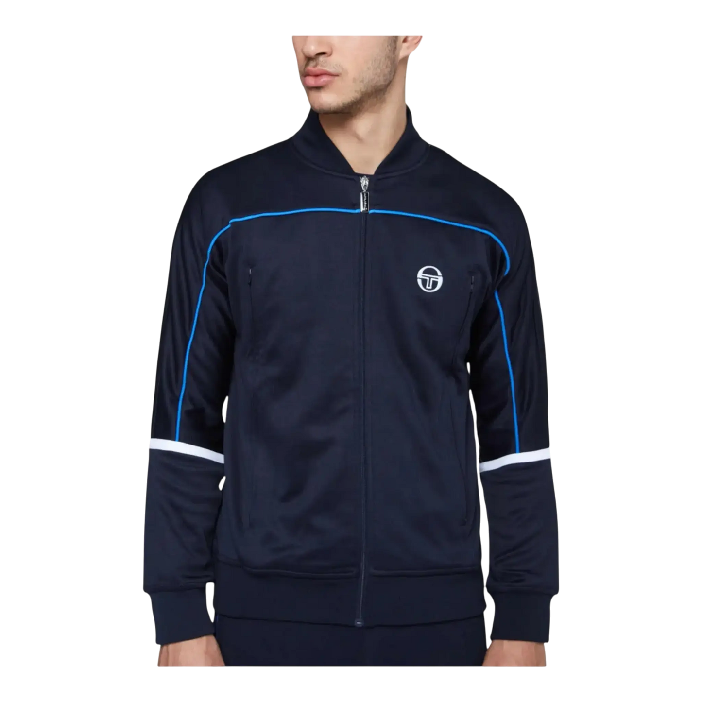 Size S Sergio Tacchini Amiscora Archivio Men Track Jacket Night Sky/Palace Blue/White