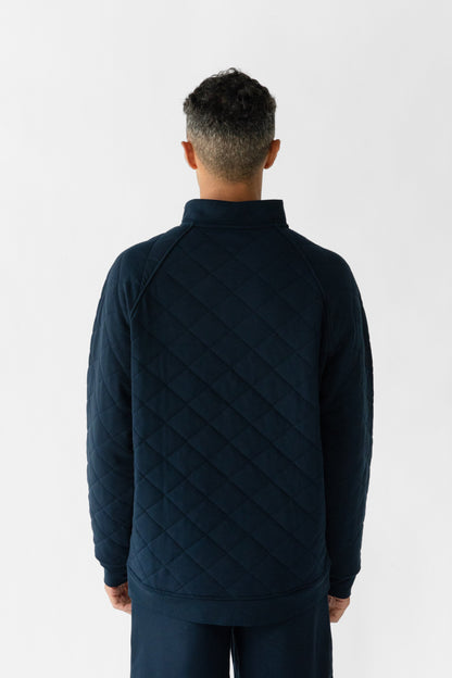 Cozy Earth Brushed Bamboo Quilted Snap Pullover
