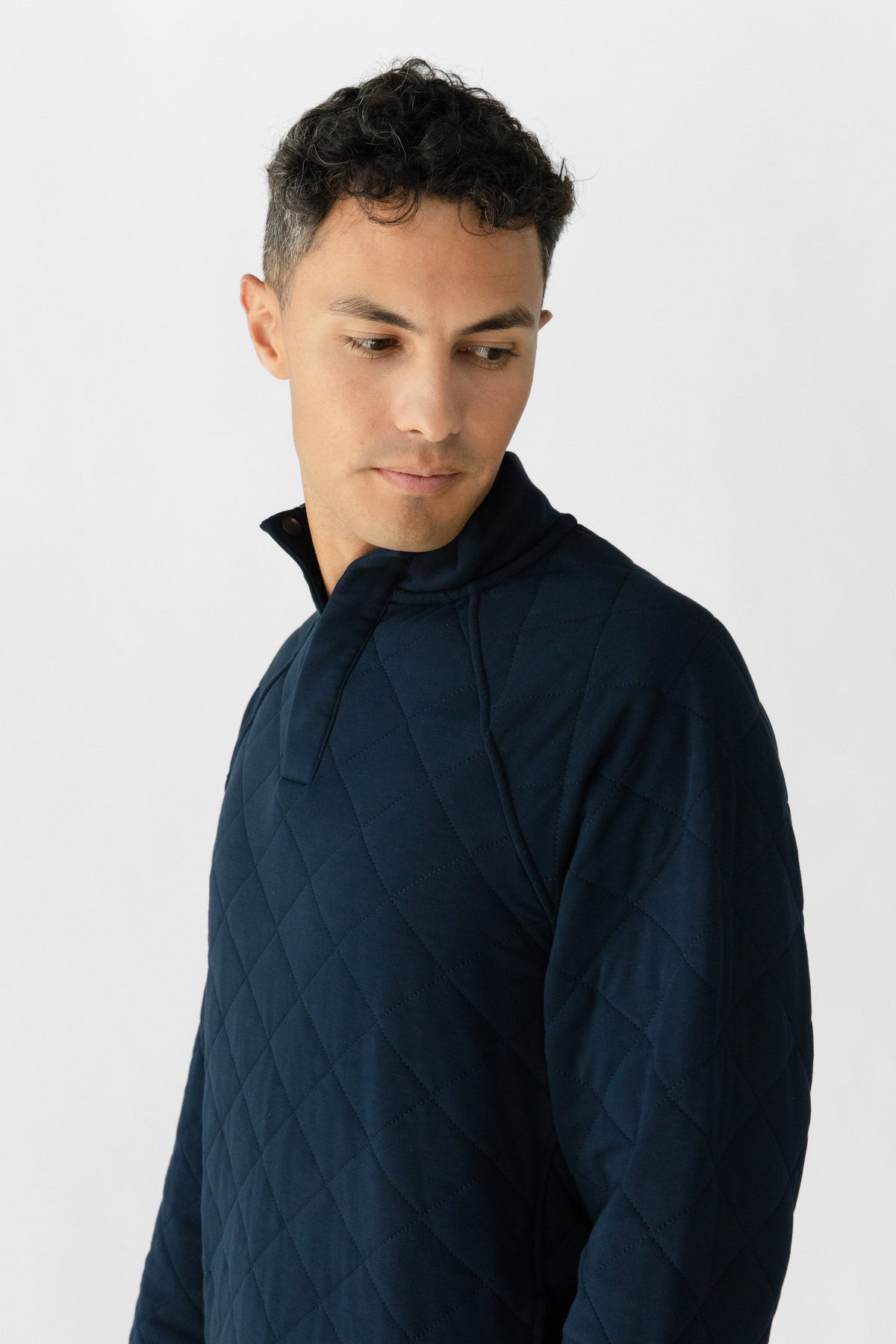 Cozy Earth Brushed Bamboo Quilted Snap Pullover