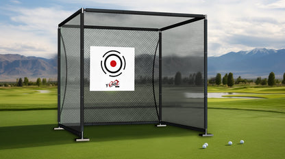 Yunic Golf Driving Practice Cage (Black) - Mann