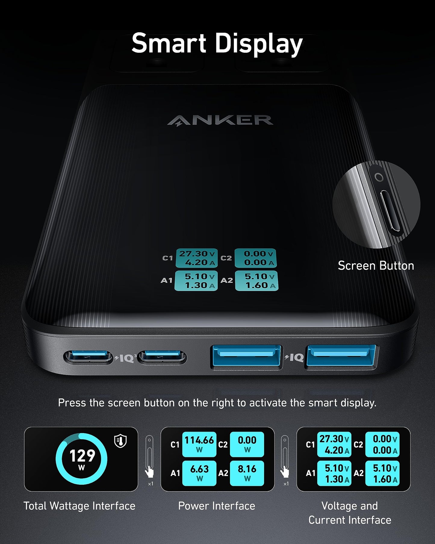 Anker Prime 6-in-1 Charging Station (140W) - Mann