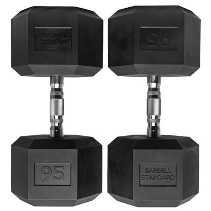 Barbell Standard - Rubber Hex Dumbbells - Mann