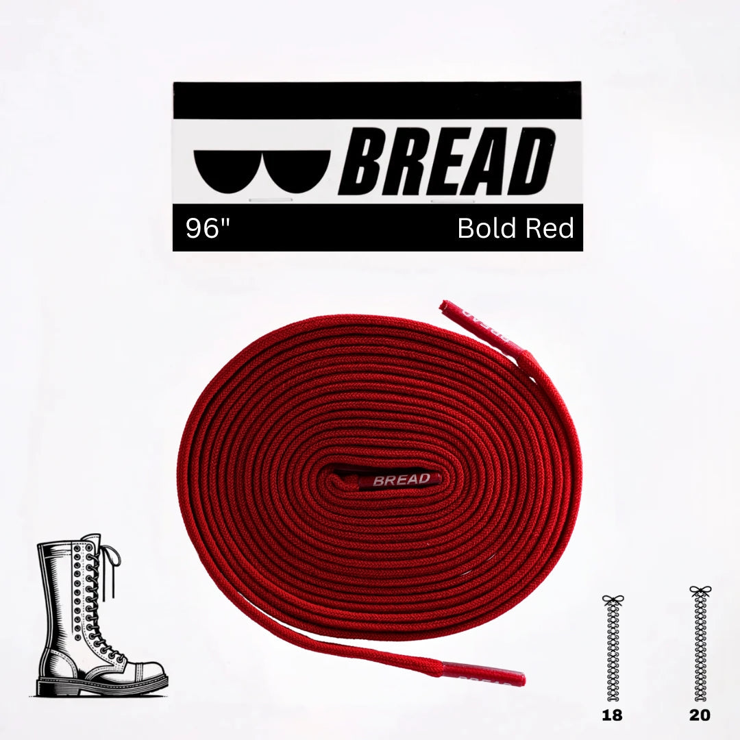 BREAD Laces 'Bold Red'