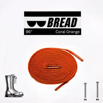 BREAD Laces 'Coral Orange'