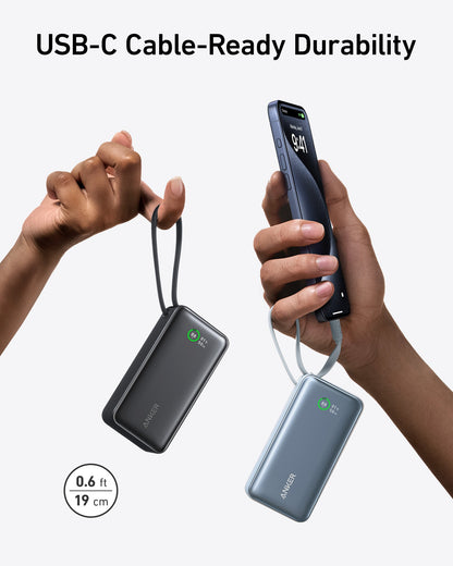 Anker Nano Power Bank (30W, Built-In USB-C Cable) - Mann