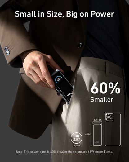 Anker Prime Power Bank (9.6K, 65W, Fusion) - Mann