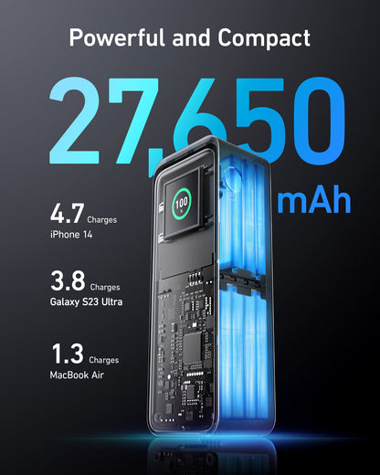 Anker Prime 27,650mAh Power Bank (250W) and 100W Charging Base - Mann