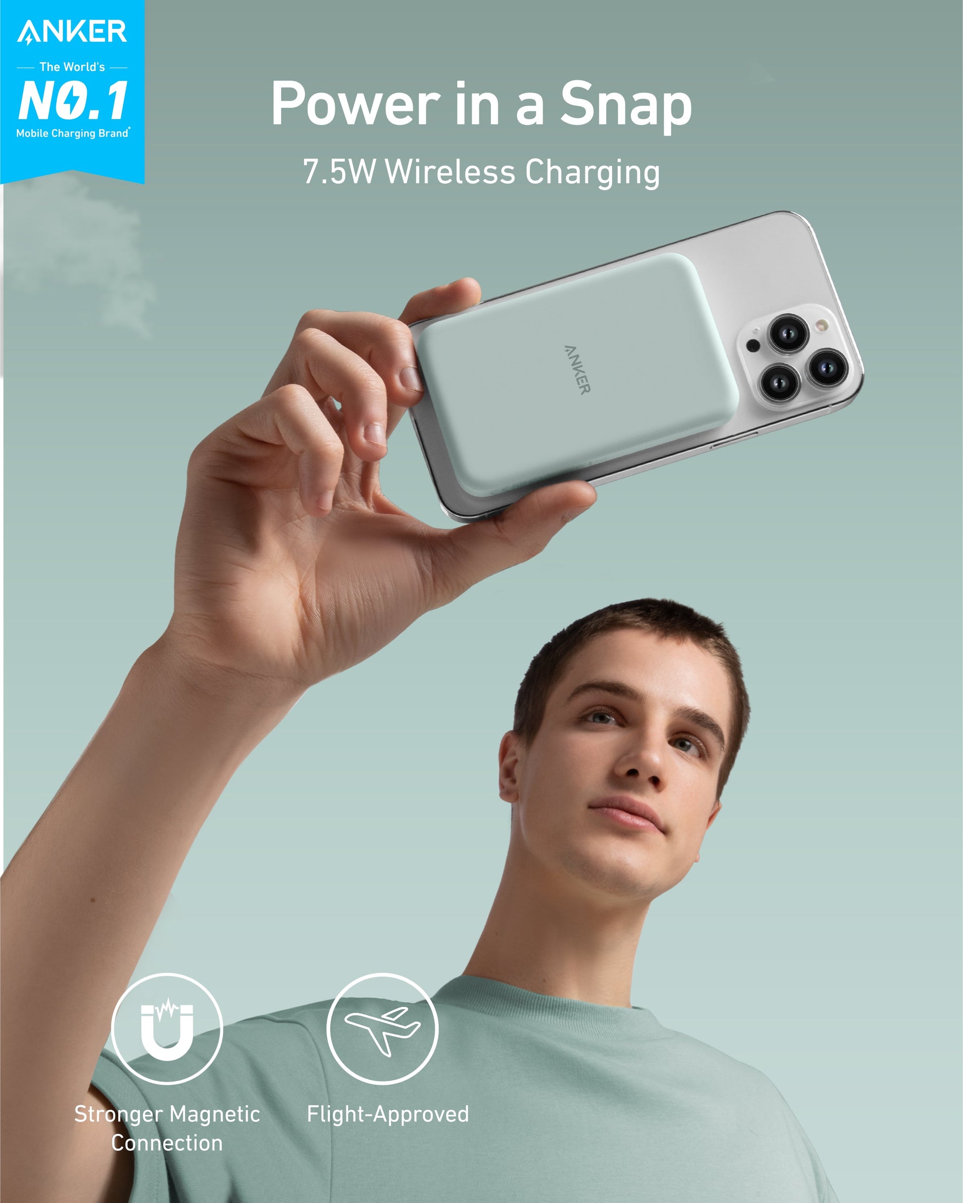 Anker 621 Magnetic Battery (MagGo) - Mann