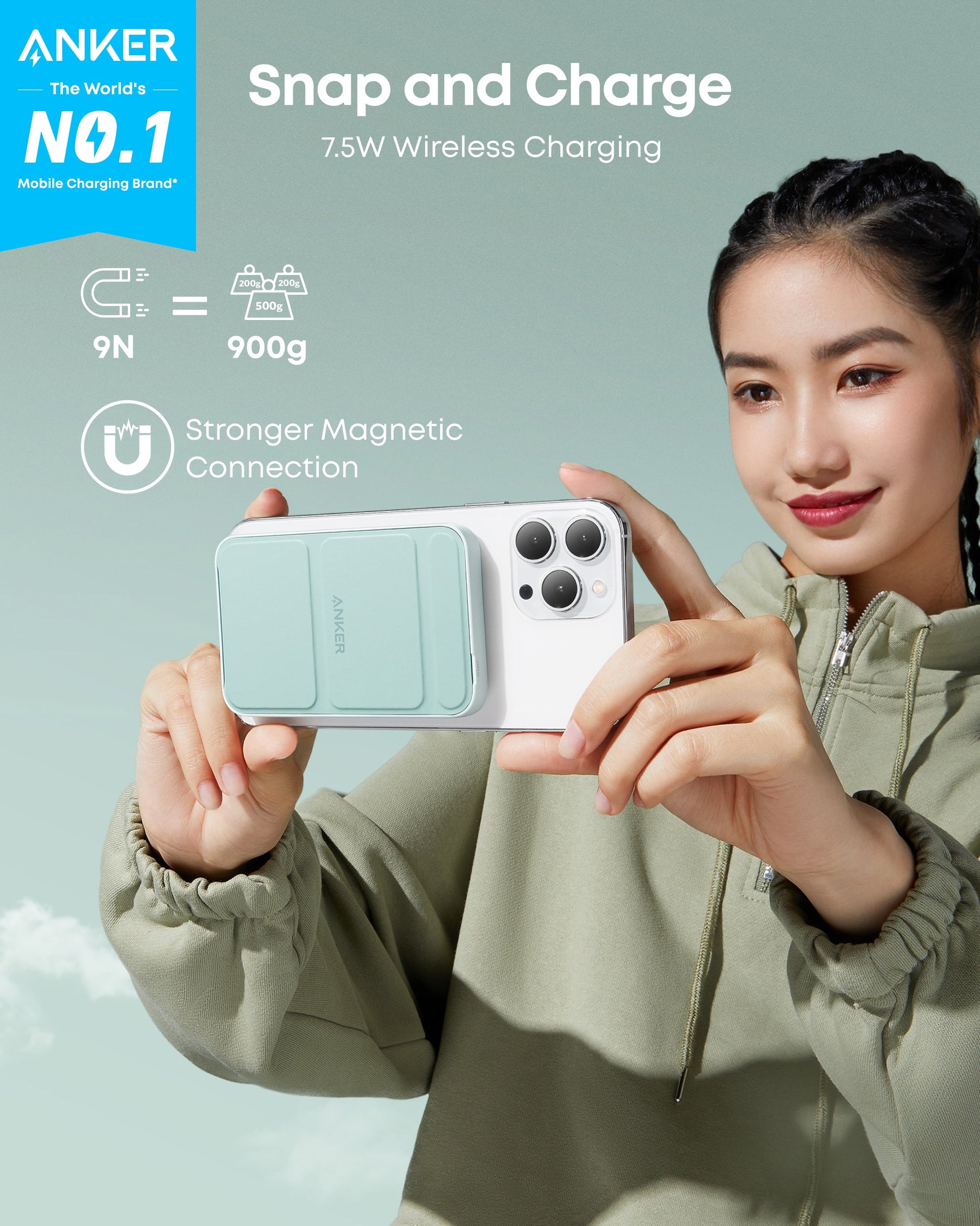 Anker 622 Magnetic Battery (MagGo) - Mann