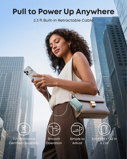 Anker Nano Power Bank (10K, 45W, Built-In Retractable USB-C Cable) - Mann