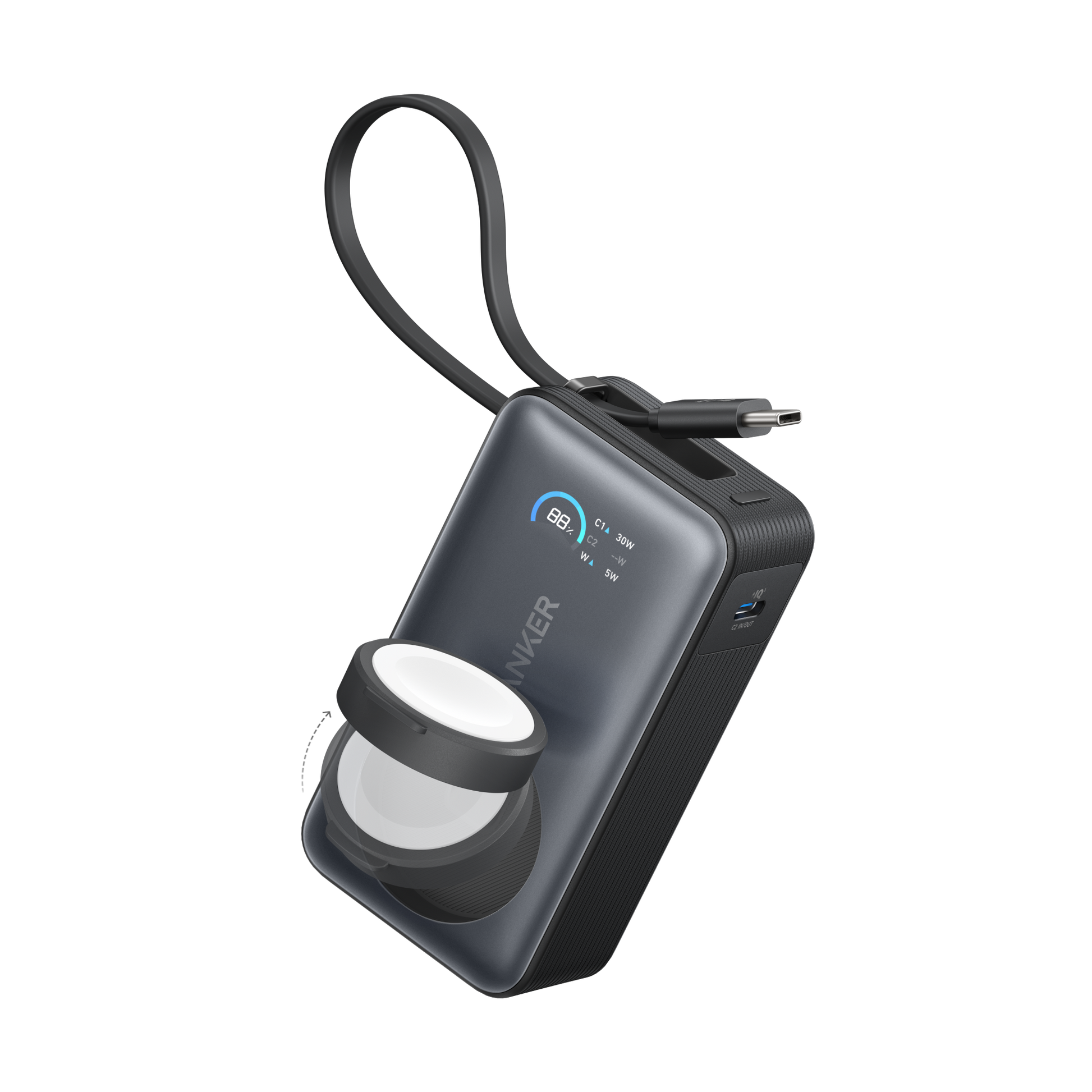Anker MagGo Power Bank (10K, 35W, For Apple Watch) - Mann