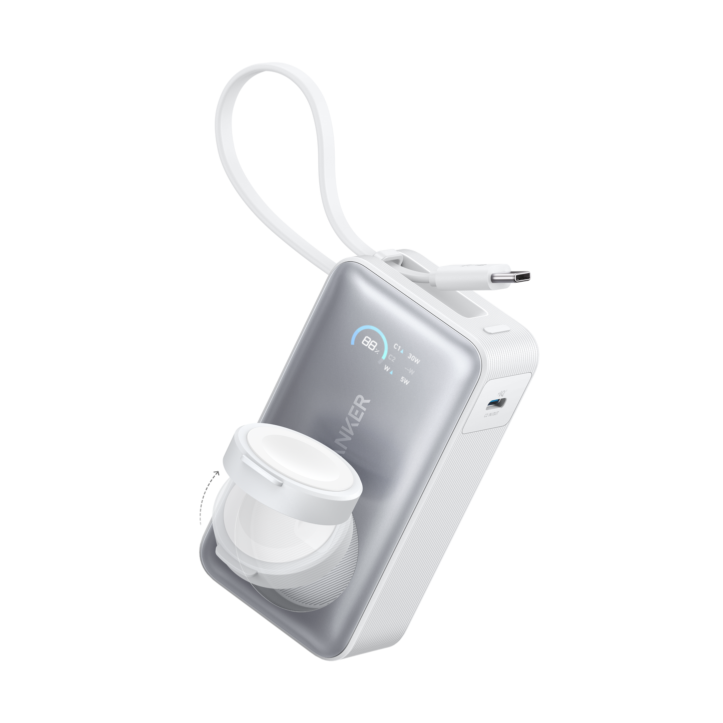 Anker MagGo Power Bank (10K, 35W, For Apple Watch) - Mann