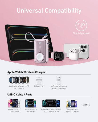 Anker MagGo Power Bank (10K, 35W, For Apple Watch) - Mann