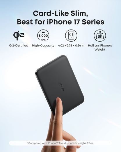 Anker Nano Power Bank (5K, MagGo, Slim) - Mann