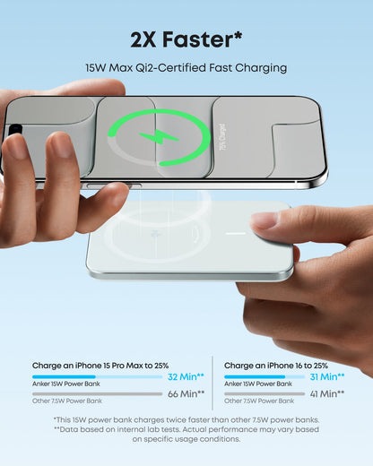 Anker Nano Power Bank (5K, MagGo, Slim) - Mann