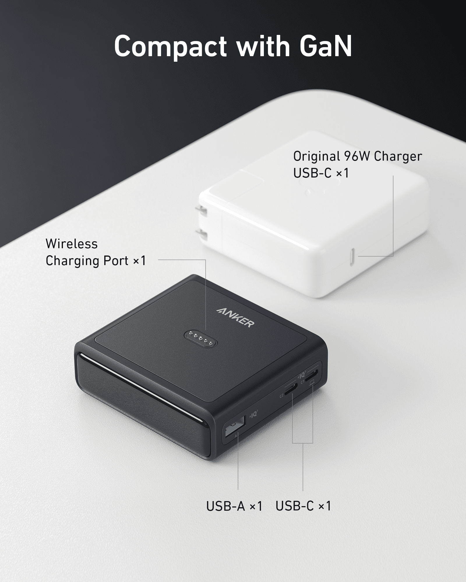 Anker 100W Charging Base for Anker Prime Power Bank - Mann