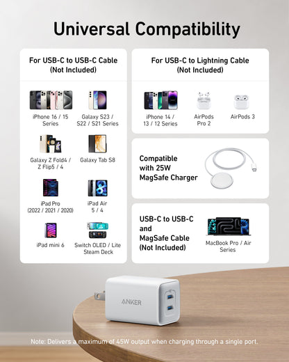 Anker 523 Charger (Nano 3, 47W) - Mann