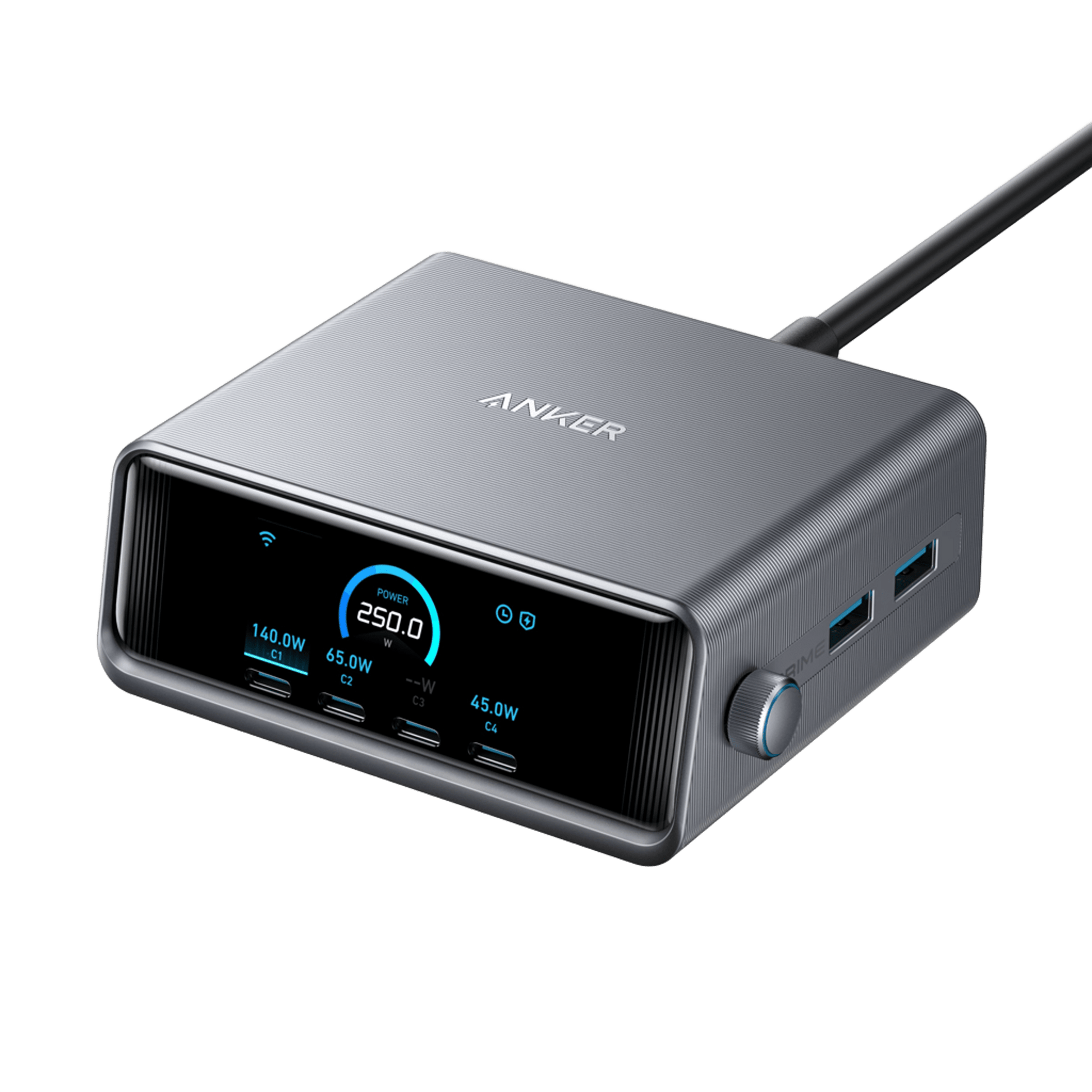 Anker Prime Charger (250W, 6 Ports, GaNPrime) - Mann