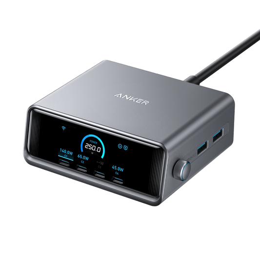 Anker Prime Charger (250W, 6 Ports, GaNPrime) - Mann