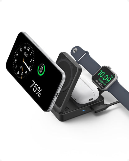 Anker MagGo Wireless Charging Station (Foldable 3-in-1) - Mann