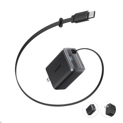 Anker Nano Charger (35W, Built-In Retractable USB-C Cable) - Mann