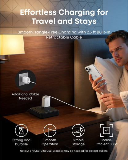 Anker Nano Charger (35W, Built-In Retractable USB-C Cable) - Mann