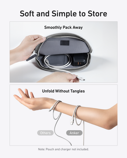 Anker USB-C to USB-C Cable (3 ft / 6 ft, 240W, Upcycled-Braided) - Mann