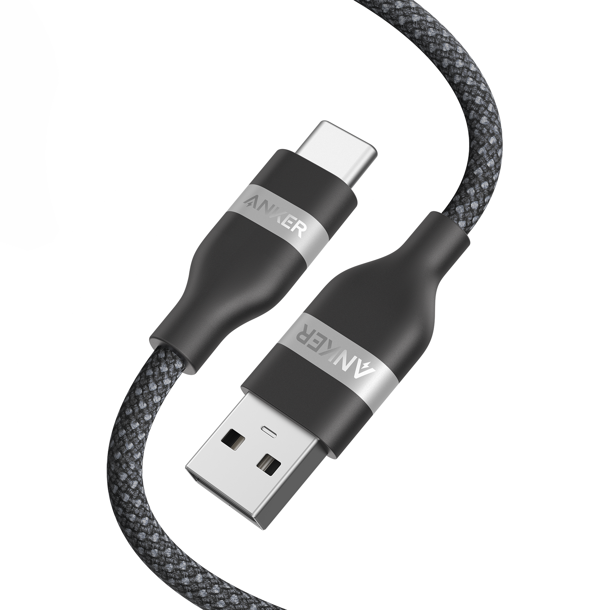 Anker USB-A to USB-C Cable (3 ft/6 ft, Upcycled-Braided) - Mann