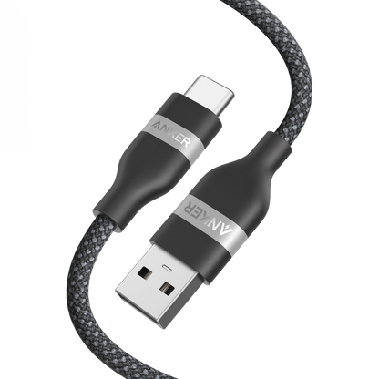 Anker USB-A to USB-C Cable (3 ft/6 ft, Upcycled-Braided) - Mann