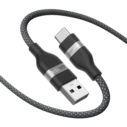 Anker USB-A to USB-C Cable (3 ft/6 ft, Upcycled-Braided) - Mann