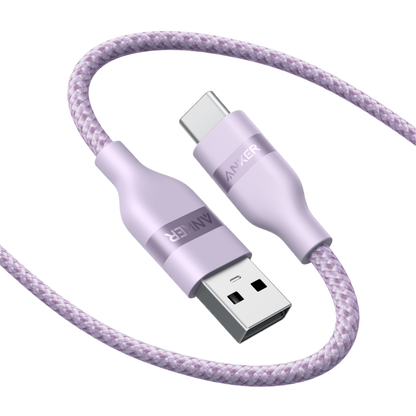 Anker USB-A to USB-C Cable (3 ft/6 ft, Upcycled-Braided) - Mann