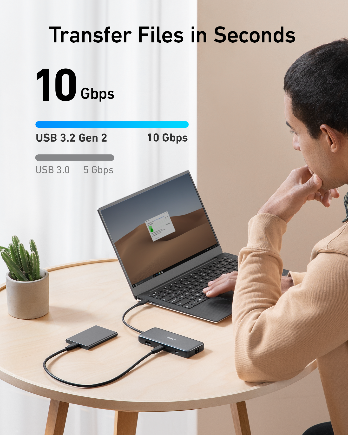 Anker 555 USB-C Hub (8-in-1) - Mann