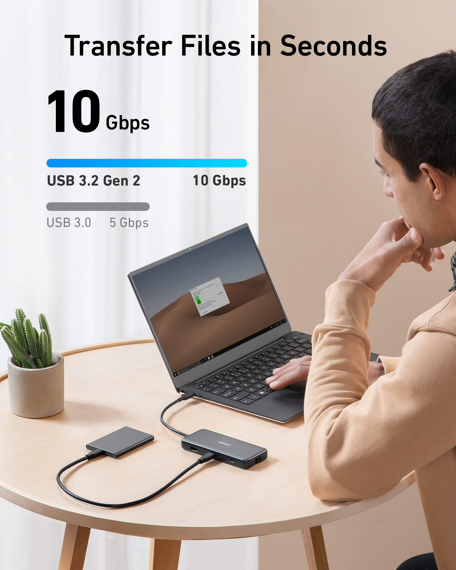 Anker 555 USB-C Hub (8-in-1) - Mann