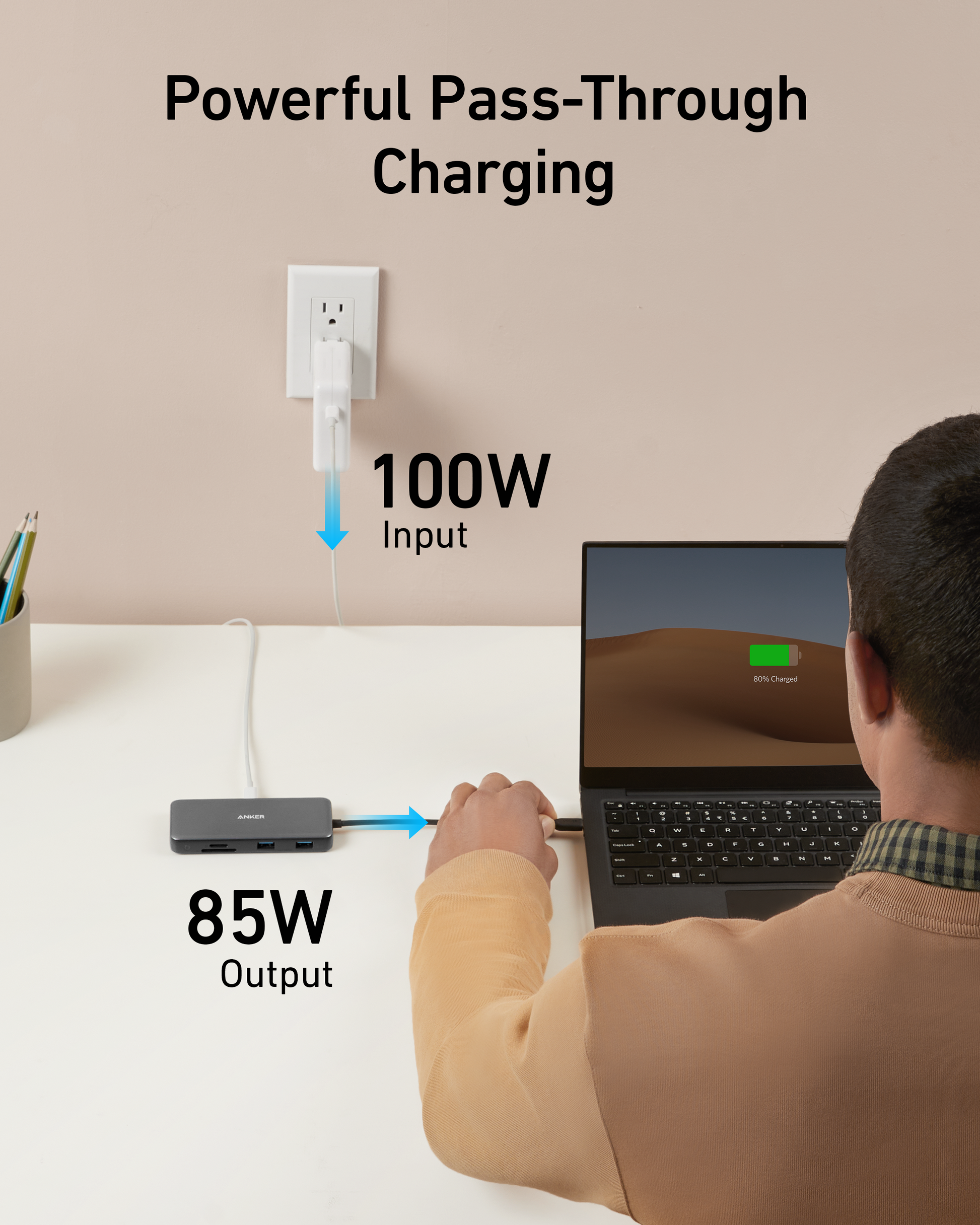 Anker 555 USB-C Hub (8-in-1) - Mann