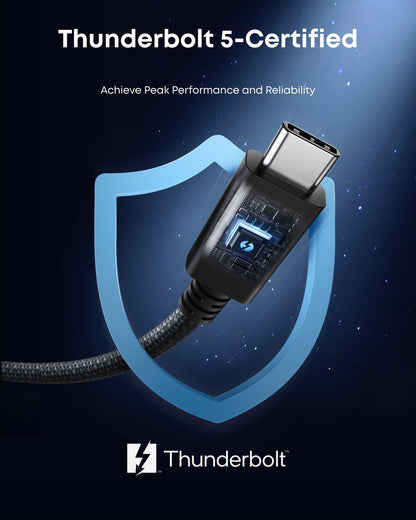 Anker Prime Thunderbolt 5 Cable (3.3 ft, 80Gbps, 240W) - Mann